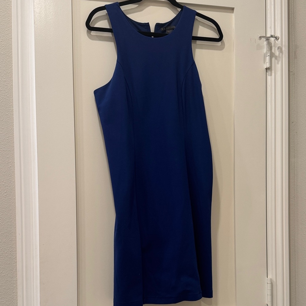 Like new Armani exchange size large blue dress
